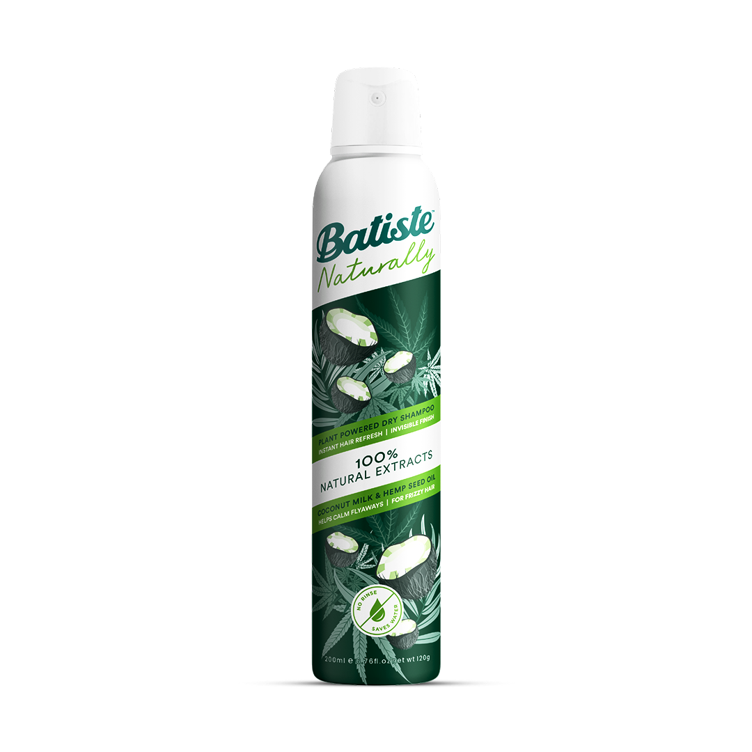 Batiste Naturally Dry Shampoo - Calm Flyaways Coconut Milk & Hemp